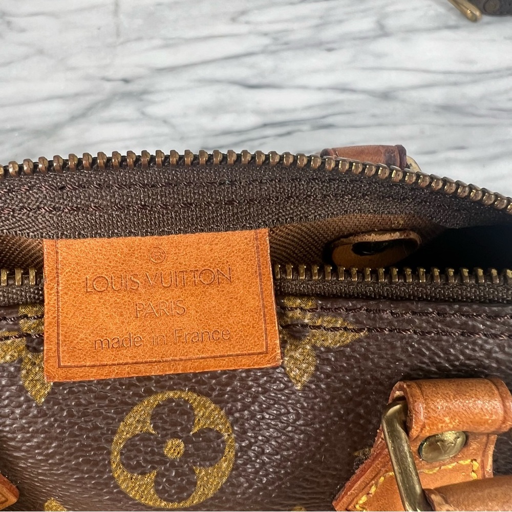 Louis Vuitton Vintage Nano Speedy Mini Monogram Crossbody Bag - Picture 9 of 13